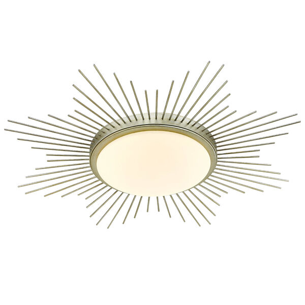 Kieran White Gold LED Flush Mount, image 1
